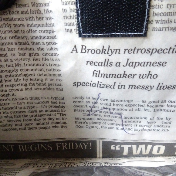 Upcycled Newspaper Unique One of a Kind Artsy Hipster Creative Shoulder Bag - Picture 5 of 8